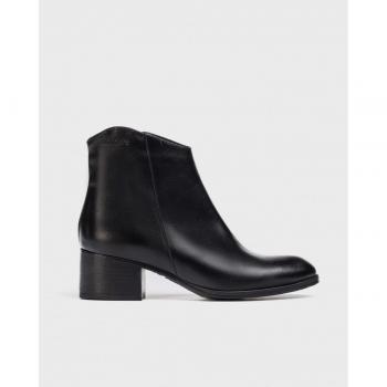 Botines de mujer de piel con cierre lateral