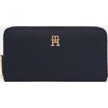 Tommy Hilfiger - Cartera Poppy Large Zip-Around en nylon reciclado azul marino