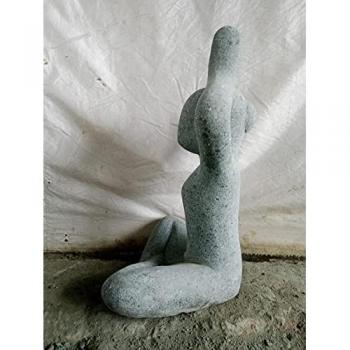 Estatua de piedra volcánica WANDA COLLECTION diseño yoga 50 cm