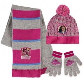 Cerdá 891081, Set de Bufanda, Gorro y Guantes para Niñas, Rosa, Única