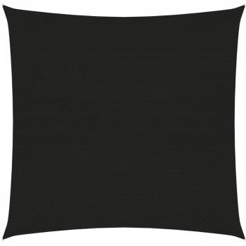 Toldo de vela negro HDPE 160 g/m² 3x3 m