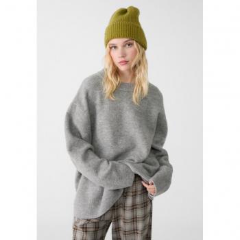 Soft-Touch Knit Sweater Grey Melange L