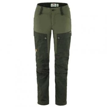 Fjallraven Women's Keb Trekking Pants - Regular Inseam, Deep Forest/Laurel Green, Size 40