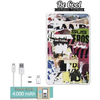 Becool® - Batería Externa Power Bank 4000 mah + Gratis 1 cable USB-MicroUsb
