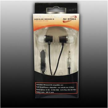 Auriculares con Cable Simsound y Micrófono para Smartphones Maxtech Au-6t004