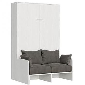 Sofá Cama Abatible Vertical 120 cm Kentaro Blanco Fresno