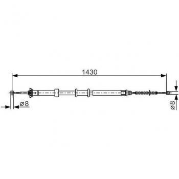 Cable de freno de mano BOSCH 1 987 482 240