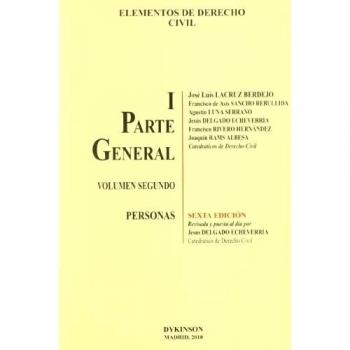 Elementos de Derecho Civil I. Parte general. Volumen 2º. Personas: 1