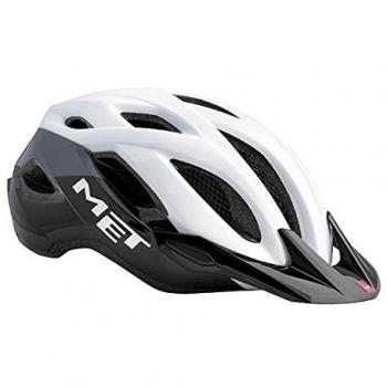 Met Crossover Casco de Ciclismo, Unisex Adulto, Blanco, 60-64 cm