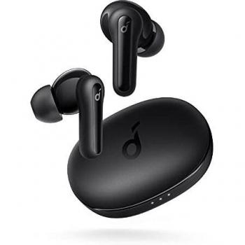 Auriculares Inalámbricos Bluetooth Soundcore Life P2 Mini de Anker, Transductores 10 mm con Big Bass, Ecualizador Personalizado, Bluetooth 5.2, 32 h reproducción, Carga rápida, Pequeños y portátiles