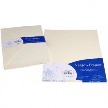 Tarjeta G.Lalo acciones 50 hojas A4 Con molido / Verge 210 g 29.8 x 21 x 2 Ivoire