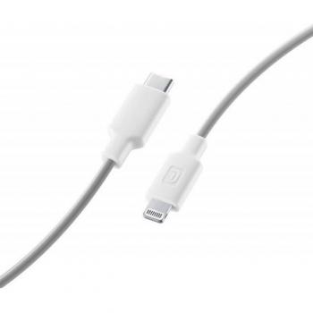 Cable USB-C a Lightning 100 cm - CellularLine STYLECOLOR, 27 W, Gris