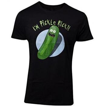 Rick y Morty Para Hombre de La Camiseta de La salmuera Rick Algodón Negro - L