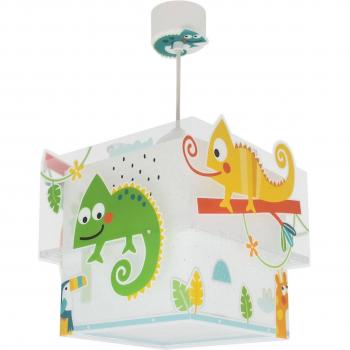 Lámpara de techo infantil Happy Jungle Camaleón animales