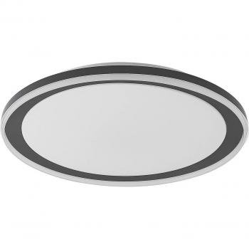 Lindby Verdan Plafón LED atenuable CCT moderno en negro, hecho de metal, para salón y comedor (1 lámpara)