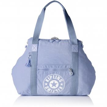 Kipling Art M Bolsa de Tela y Playa, 58 cm, 26 litros, Azul