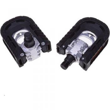Pedales Plegables FREI BIKE 44109 - Paquete de 2, 123x70mm, color negro
