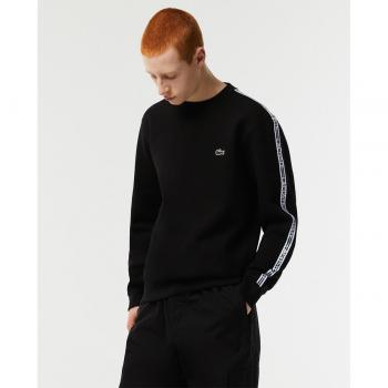 Sudadera Lacoste Classic Fit para Hombre en Franela con Raya y Logo SH5073-00