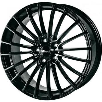 Llanta de Aluminio Brock B24 Negra Brillante 7.5Jx17 5x100 ET38