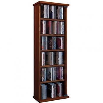 VCM Vetro-Torre para CD/DVD, para 150 CDs, Color Vetas de Nogal