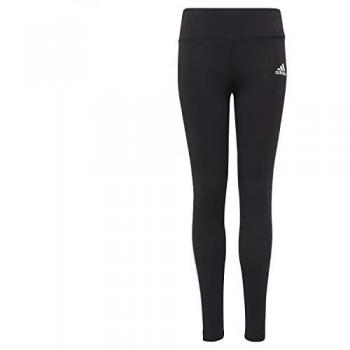 Adidas Leggings 3 Stripes Negro Niña, características: diseño ajustado, color negro con franjas blancas, fabricados para niñas, ideales para deportes y actividades diarias