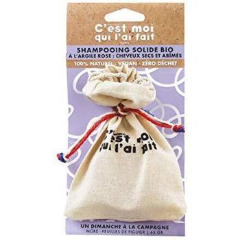 Organic Pink Clay Solid Shampoo 65g