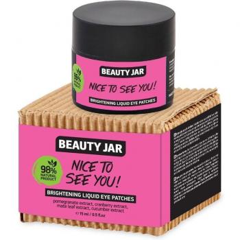 Beauty Jar - Parches líquidos iluminadores para ojos Nice To See You, Mascarilla Iluminadora Para Contorno De Ojos 15 Ml