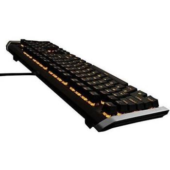 JamesDonkey® 612 Backlit Alambre Teclado Mecánico Gaming con 104 Teclas para Computadora PC - Kailh Linear Action Interruptor Negro
