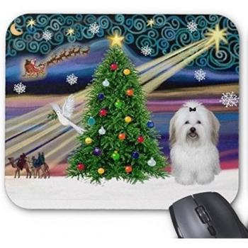 Juegos Ouliyou Mosuepad Christmas Magic Coton De Tulear Balazo/ratón esteras