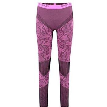 Odlo Blackcomb Evolution Warm Mallas de Entrenamiento para Mujer, Black-Pink GLO
