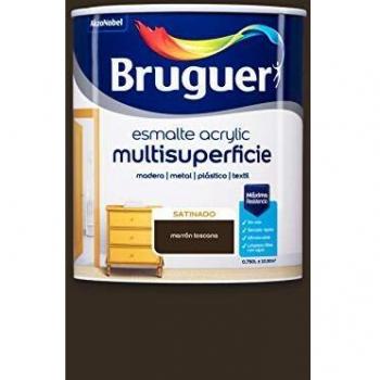 Bruguer Acrylic Multisuperficie Esmalte al agua Satinado Marrón Toscana 750 ml