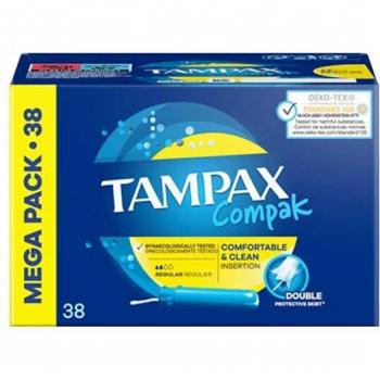 Tampax Compak Regular Tampones - 38 unidades