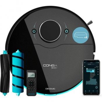 Robot aspirador Cecotec Conga 8090 Ultra T con App 4 en 1 negro