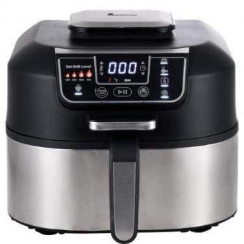 MasterPro Smokeless Grill Robot de Cocina Eléctrico Multifunción 6.3L 1760W Negro