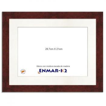 Marco Diploma 29,7x21 Satinado con Passe-partout