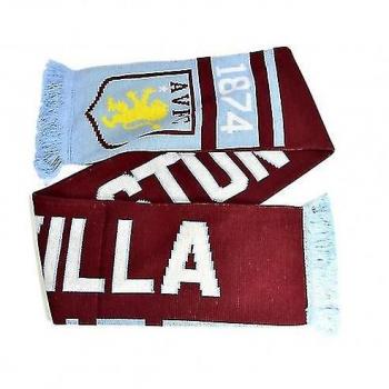 Bufanda Jacquard Aston Villa FC Claret Rojo/Azul Cielo One Size
