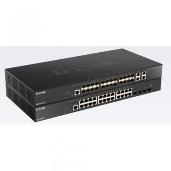 D-Link DXS-1210-28T Managed L2/L3 10G Ethernet Network Switch (100/1000/10000) 1U Black