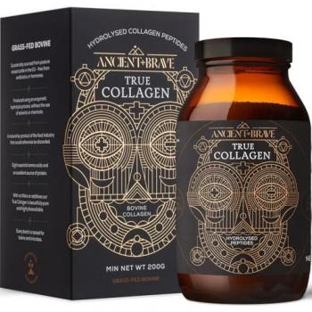 True Collagen Powder with Hydrolyzed Peptides - Grass-Fed, 200g