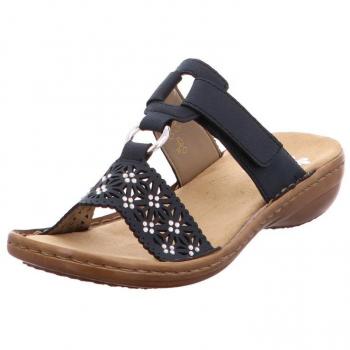Rieker 60871 mujer Zuecos para mujer, schuhgröße_1:42 EU;Farbe:bleu