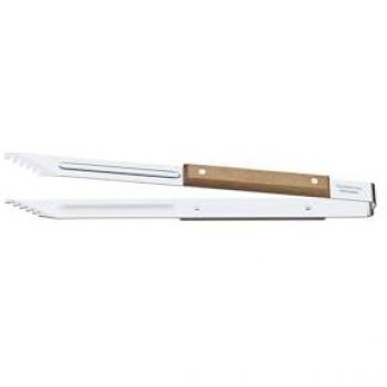 Personalised Engraved Tramontina BBQ Tongs with Natural Wood Handle