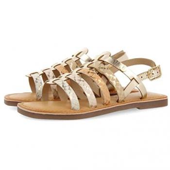 Gioseppo Sandalias Tregan Piel Cangrejera Oro Niñas SS23 39 EU
