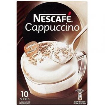 Nescafé Cappuccino - Café Soluble en Sobres, Paquete de 3 (Total: 30 Sobres)