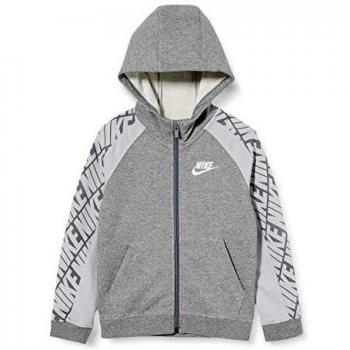 NIKE B NSW Ft Energy FZ Sudadera, Niños, Carbon Heather/lt Smoke Grey/