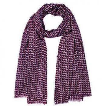 Tommy Hilfiger Th Cube Scarf Bufanda, Azul, Talla única
