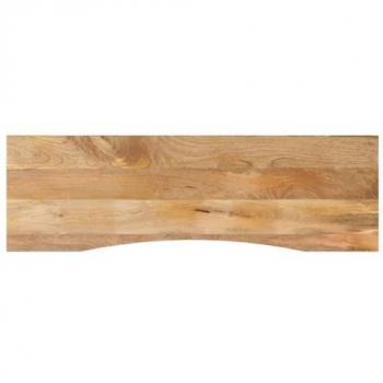Tablero escritorio con curva madera mango rugosa 160x50x2,5 cm