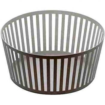 Cesta de Frutas Yamazaki Tower - Acero Minimalista - 21,5 cm