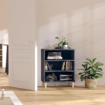 Aparador gris de madera multicapa 57x35x70 cm