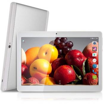 Android Tablet de 10'' Procesador de Cuatro núcleos 4GB de RAM y 64 GB de Memoria Tablet PC WiFi Cámara GPS y Doble Ranuras de Tarjeta SIM Internet 3G