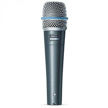 Shure Beta 57A Super-Cardioid Dynamic Handheld Microphone with Low Stand and 6m Cable