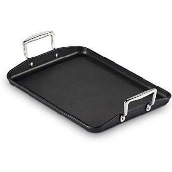 Parrilla lisa rectangular de Aluminio Antiadherente con asas Le Creuset